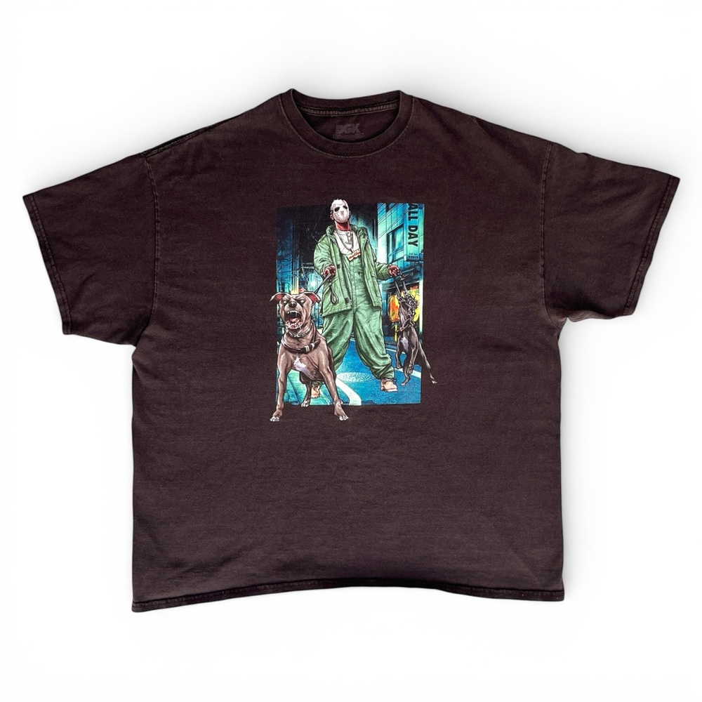 Men’s XXL DGK Y2K Vintage Brown Thieves Graphic Oversized T-Shirt